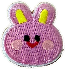 Tête de lapin lilas