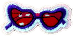 Lunettes cœur à pois
